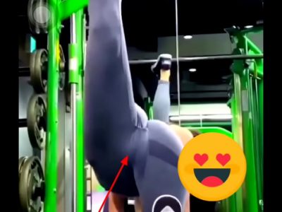 Quay lén em gái tập gym lộ mu